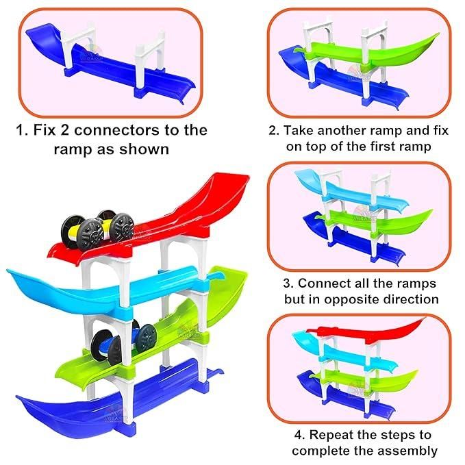 Ramp Racer, Multi level Ramp Racing Car Toy Set